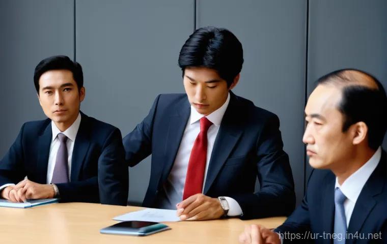 무역협상 실무에서 발생하는 주요 실수 분석 - **Cultural Misunderstanding at a Business Meeting:**
A vibrant, high-definition, realistic photo...